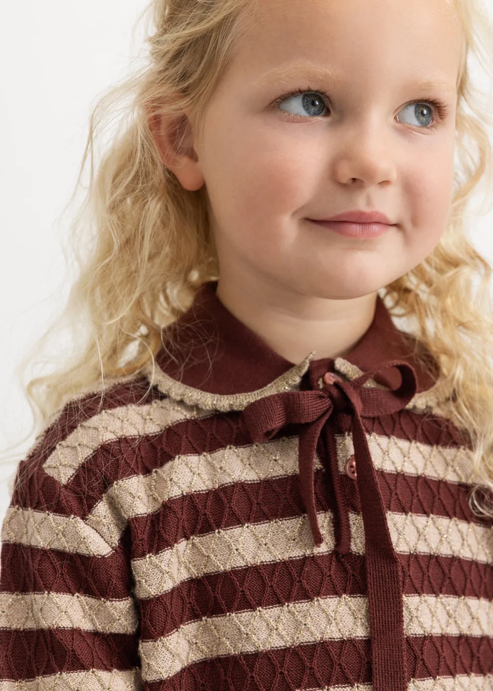 MarMar Copenhagen Taneno trøje Gold Glitter Stripe pige