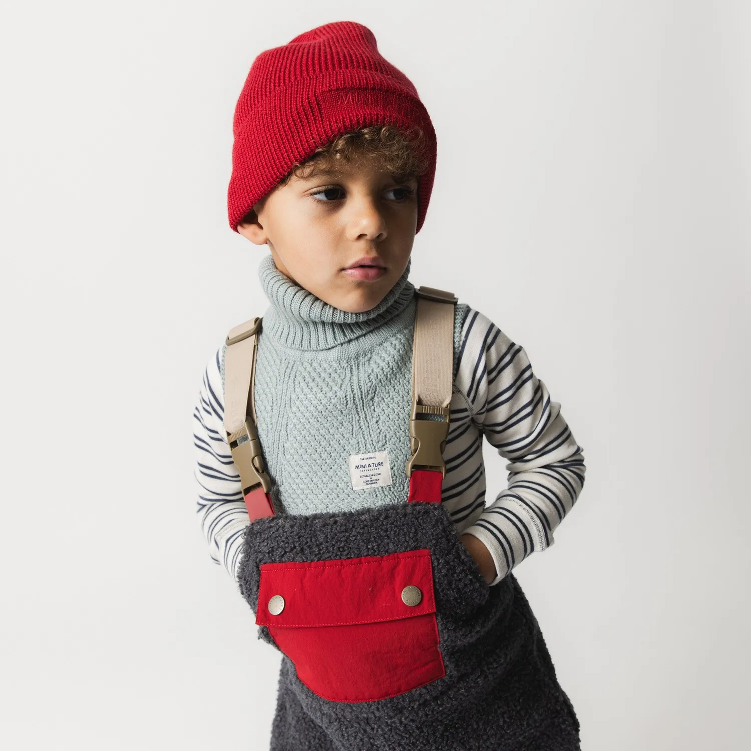 MINI A TURE MATAULON teddyfleece bukser seler blå