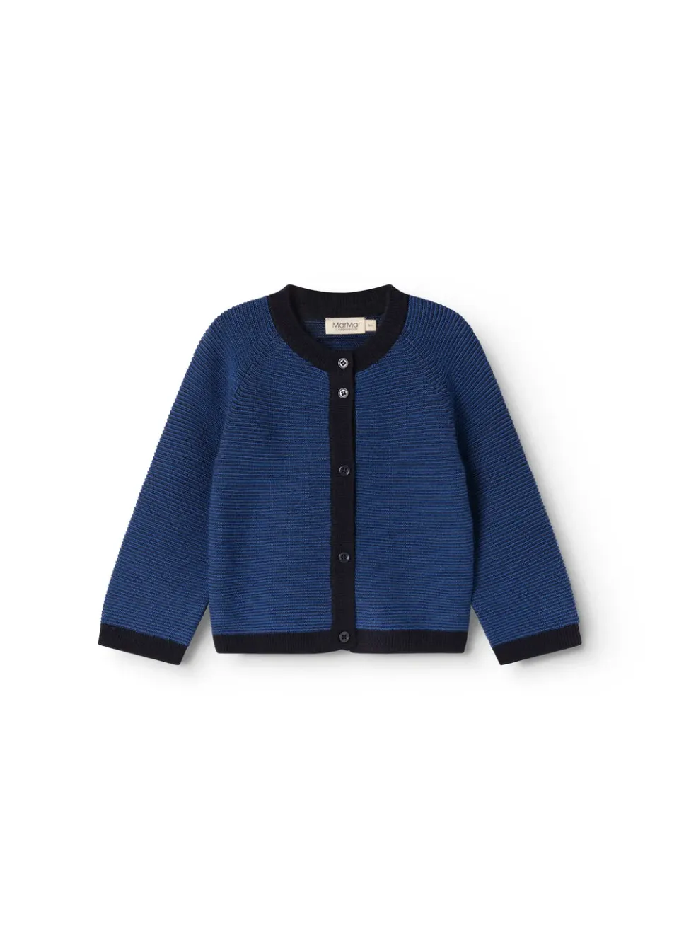 MarMar Taki strik cardigan Deepest Sea Mix merino