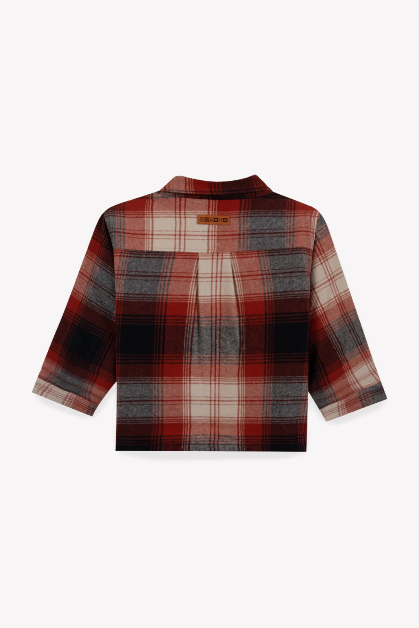 Bonton Peace Rouge overskjorte rødternet