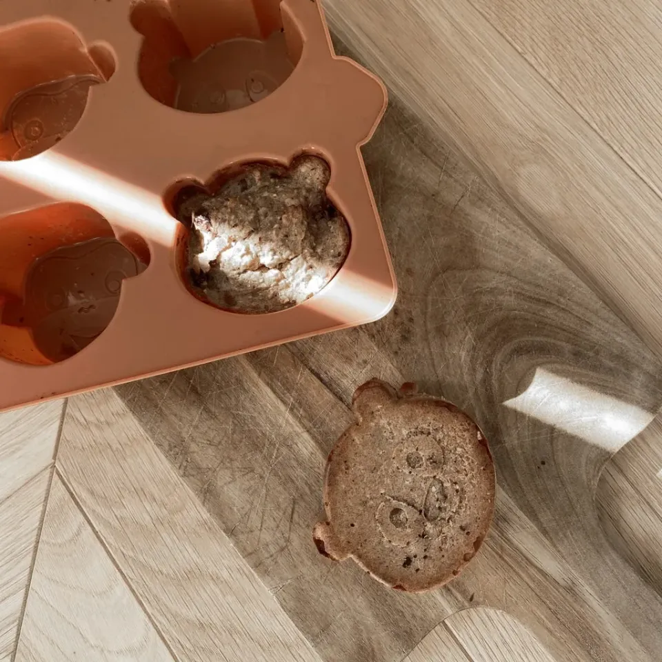 nuuroo Anan silikone bageform 2 stk Caramel Café dyr