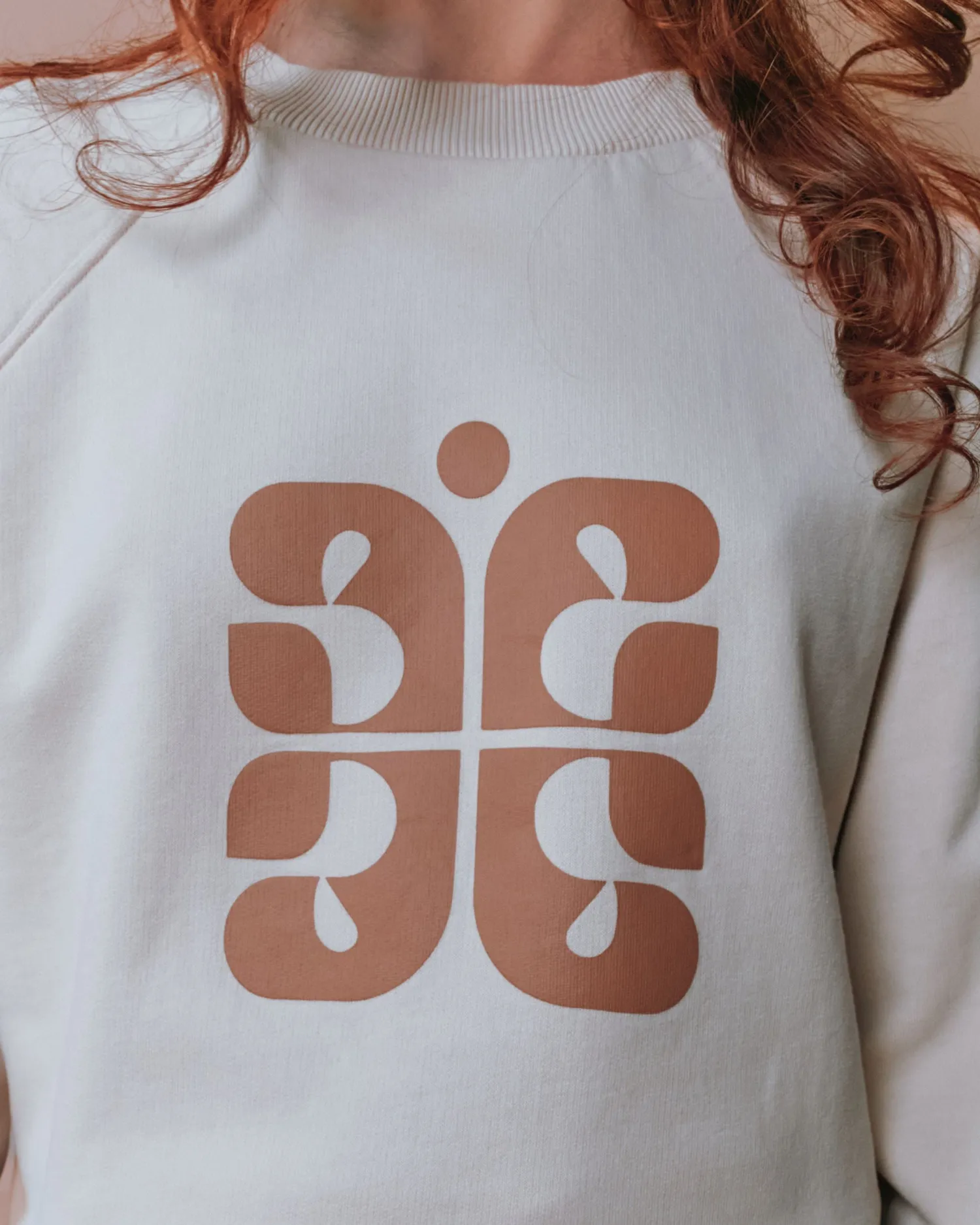 Emile et Ida Earl sweatshirt logo beige