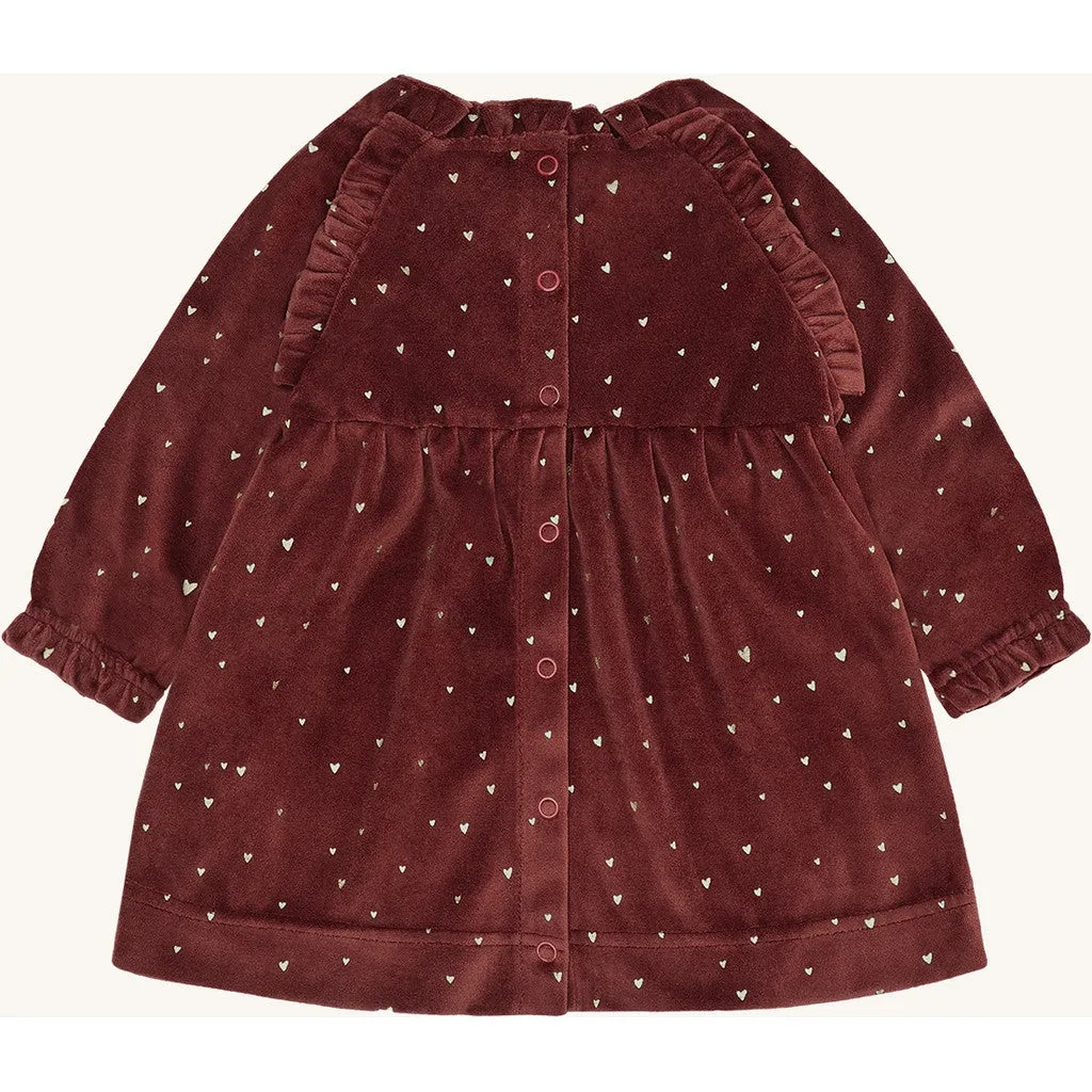 Hust & Claire HC Kis Gold kjole New Maroon polyester