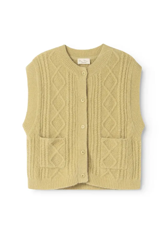 MarMar Taju W strikvest Harvest Melange mohair