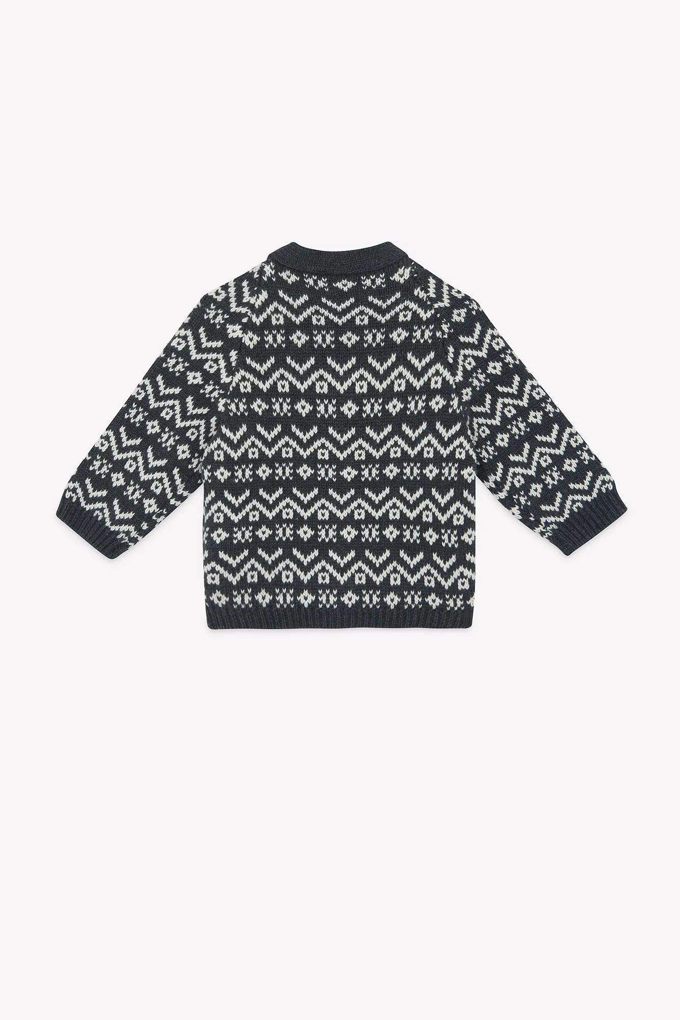 Bonton Mozza Carbone cardigan baby lynlås bomuld