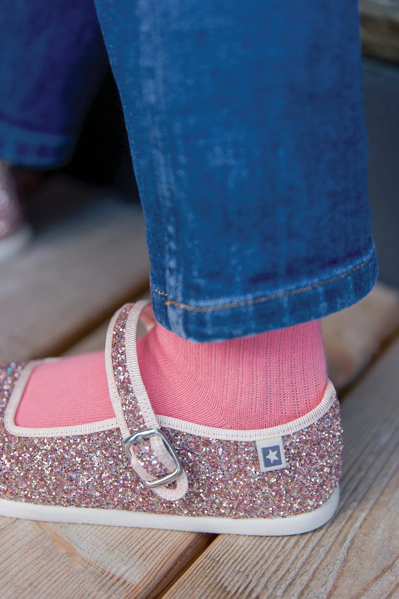Bonton Jane Pailettes sko guld pailletter