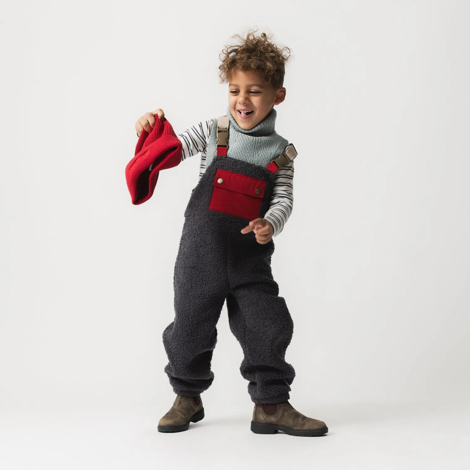 MINI A TURE MATAULON teddyfleece bukser seler blå