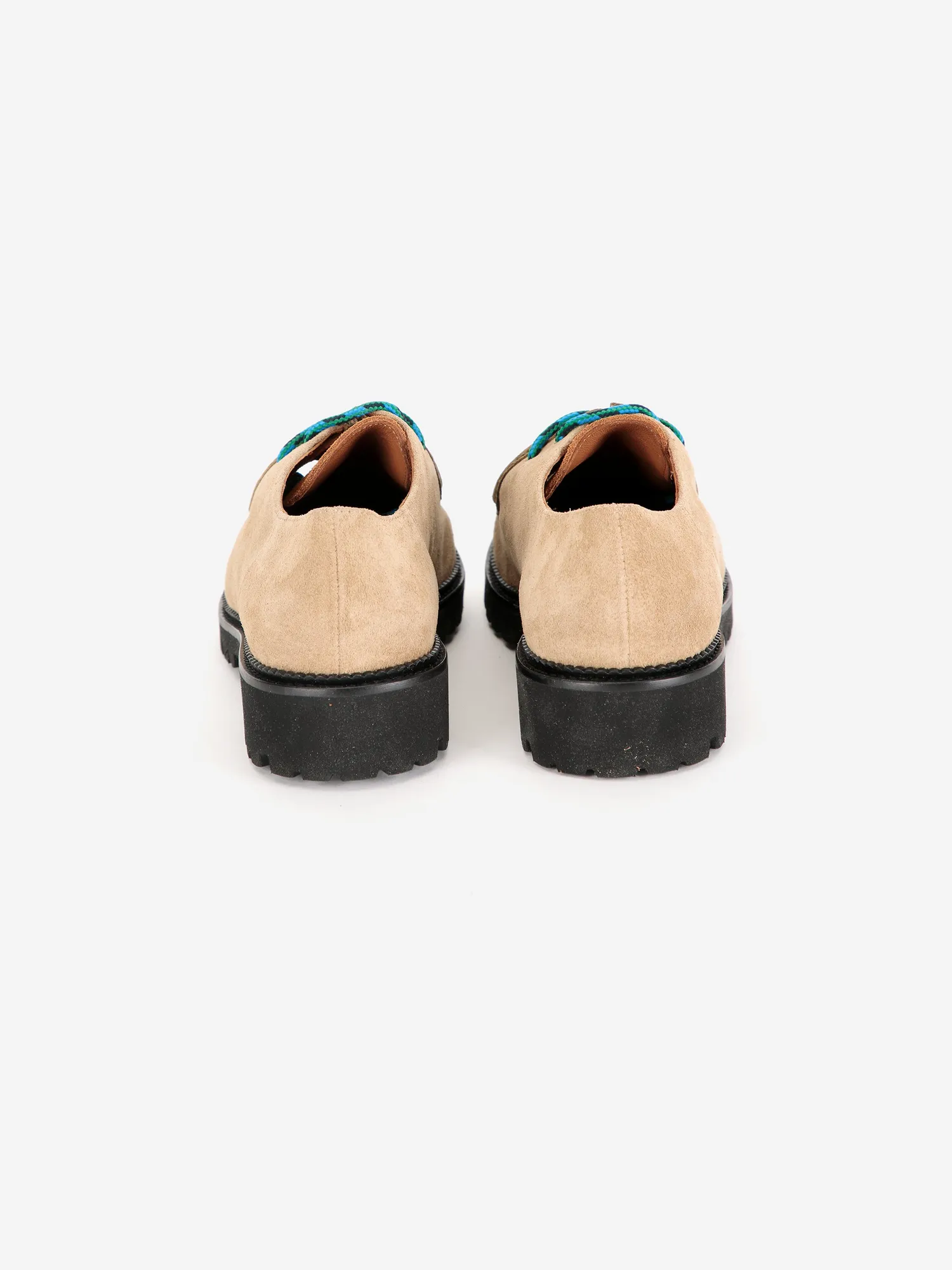 Bobo Choses Color Block Wallabee sko 36 beige ruskind