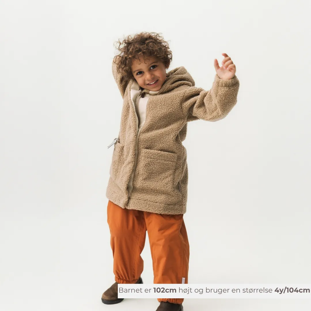 MINI A TURE MATCAYKAS sherpa jakke Travertine beige vandtæt