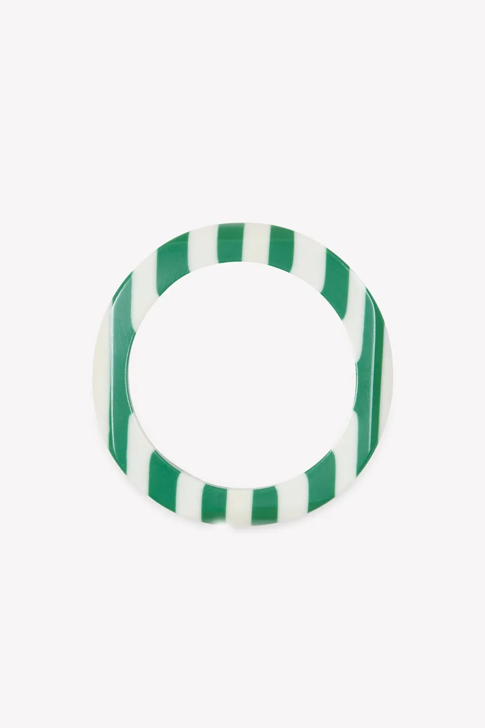 Bonton Rayures armbånd grøn hvid resin