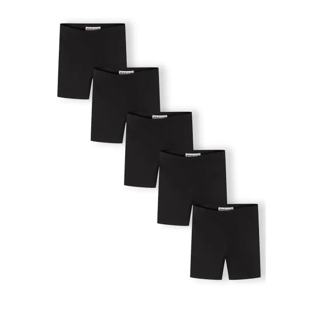 Minoti 44859 cykelshorts sort 5-pak til piger