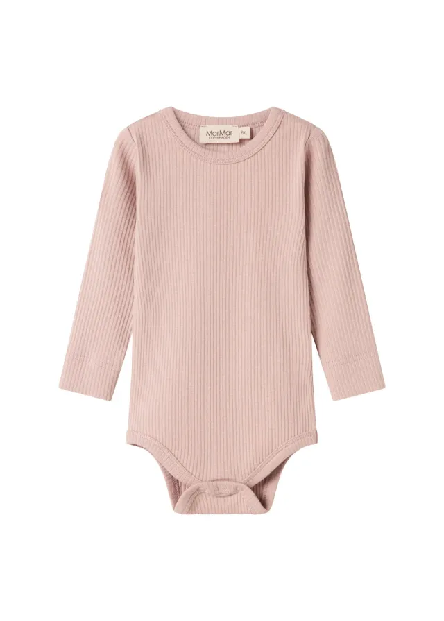 MarMar Copenhagen Plain Body LS body Faded Rose baby