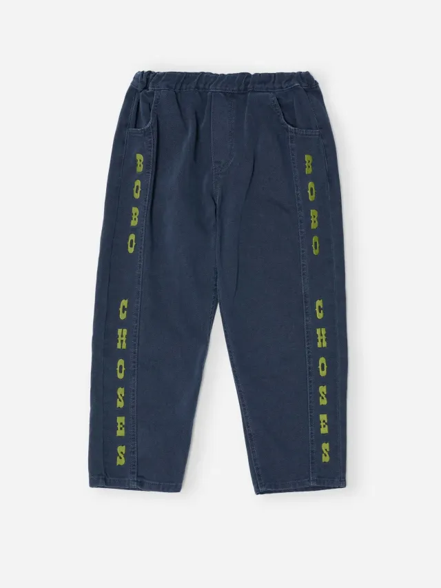 Bobo Choses All About Monsters twill bukser navy 2-3Y økologisk