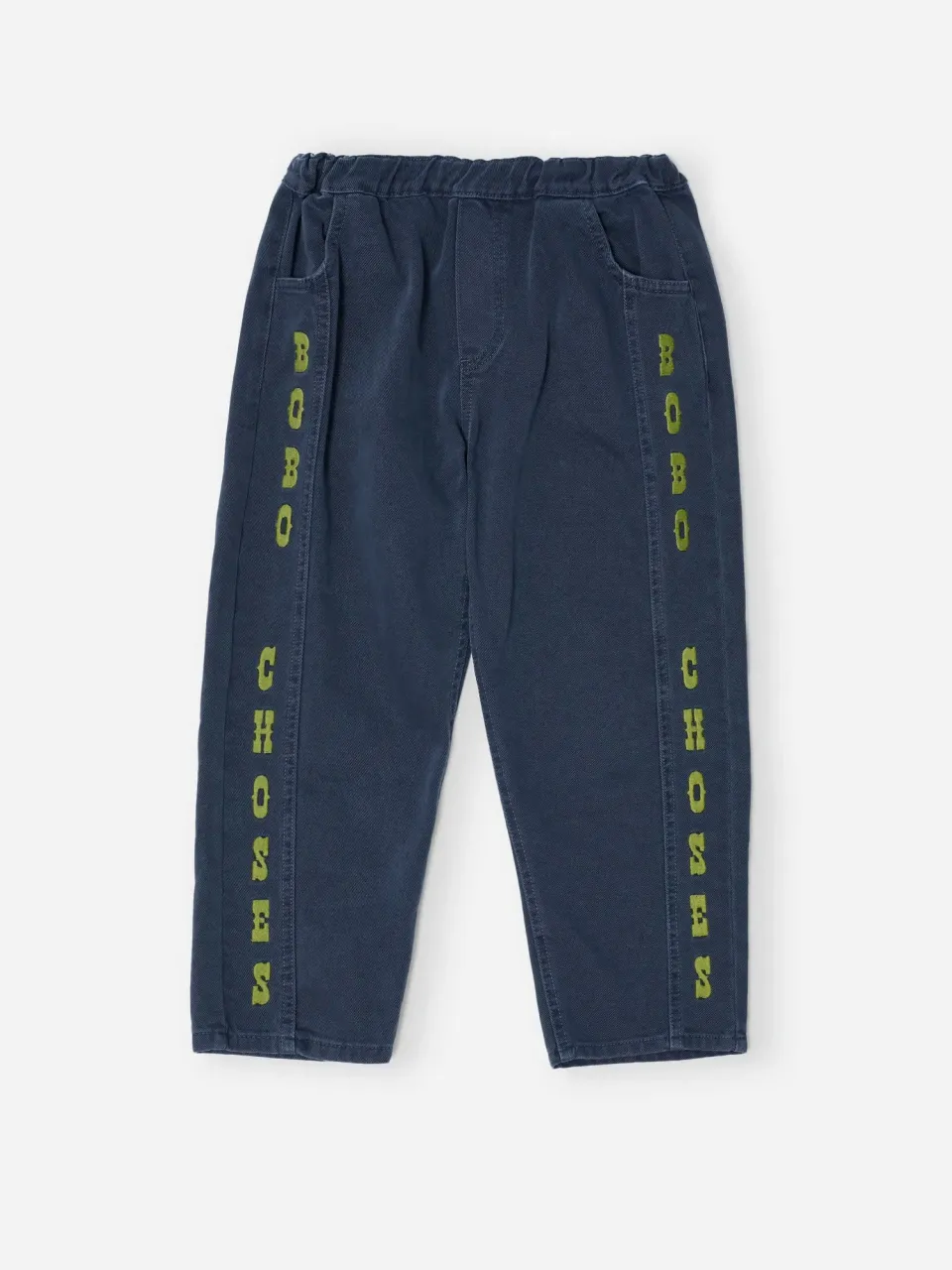Bobo Choses All About Monsters twill bukser navy 2-3Y økologisk