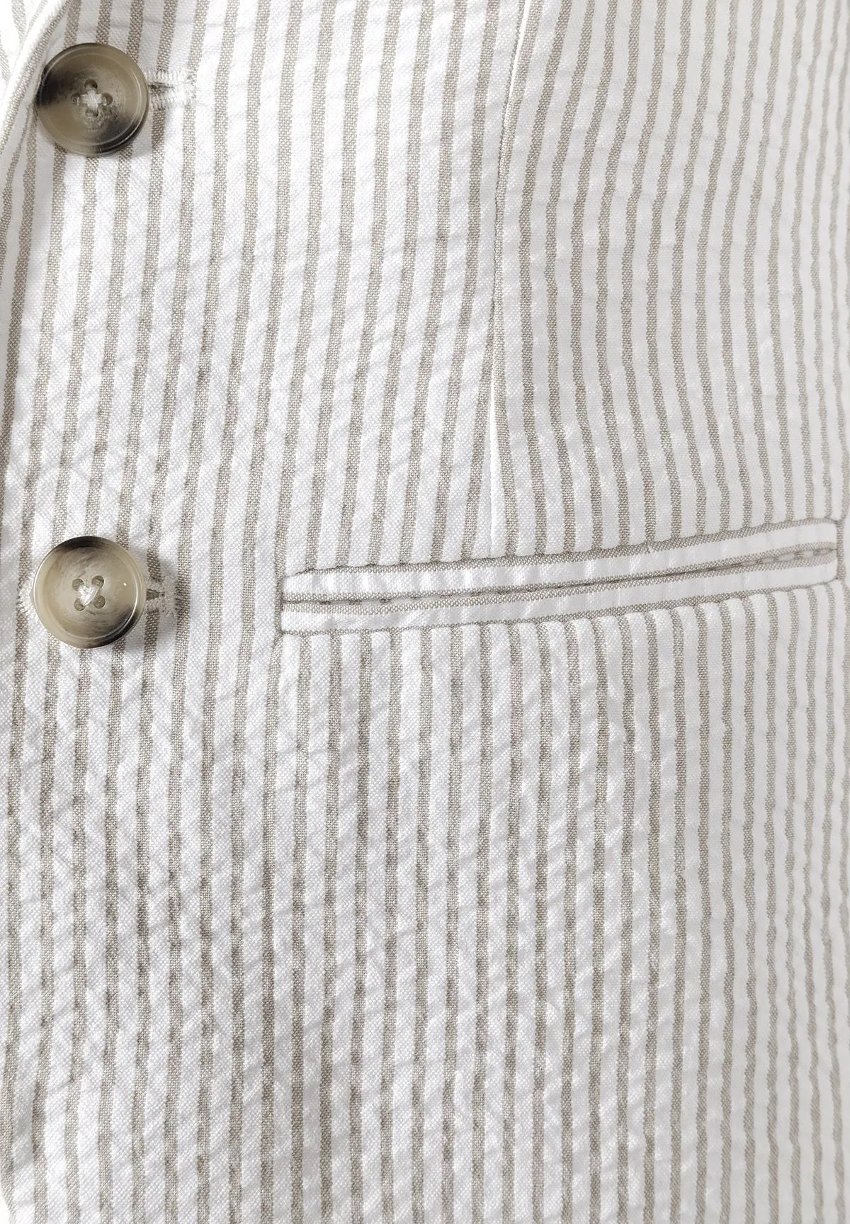 Minoti 44618 seersucker blazer sten stribet til drenge