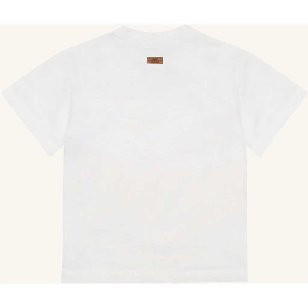 Hust & Claire Arthur Sunset t-shirt Ivory økologisk