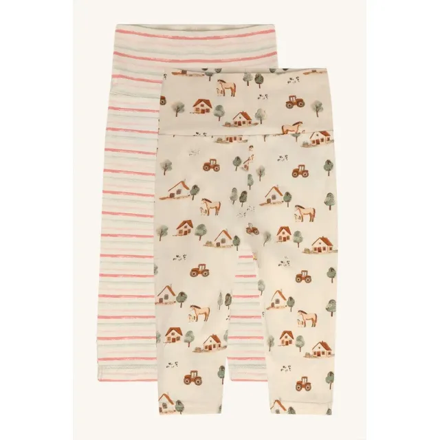 Hust & Claire HCLuca 2-pack leggings Quartz bomuld