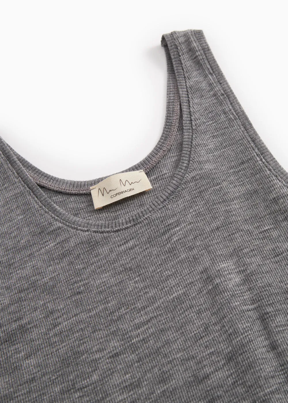 MarMar Tevo W undertrøje Grey Melange uld rib S-XL
