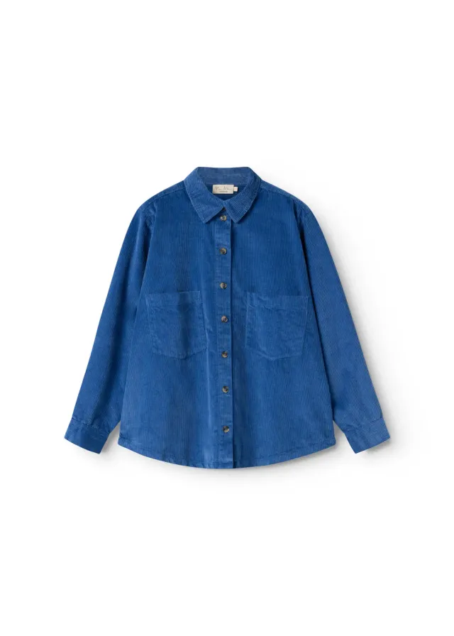 MarMar Telo W skjorte Electric Blue fløjl