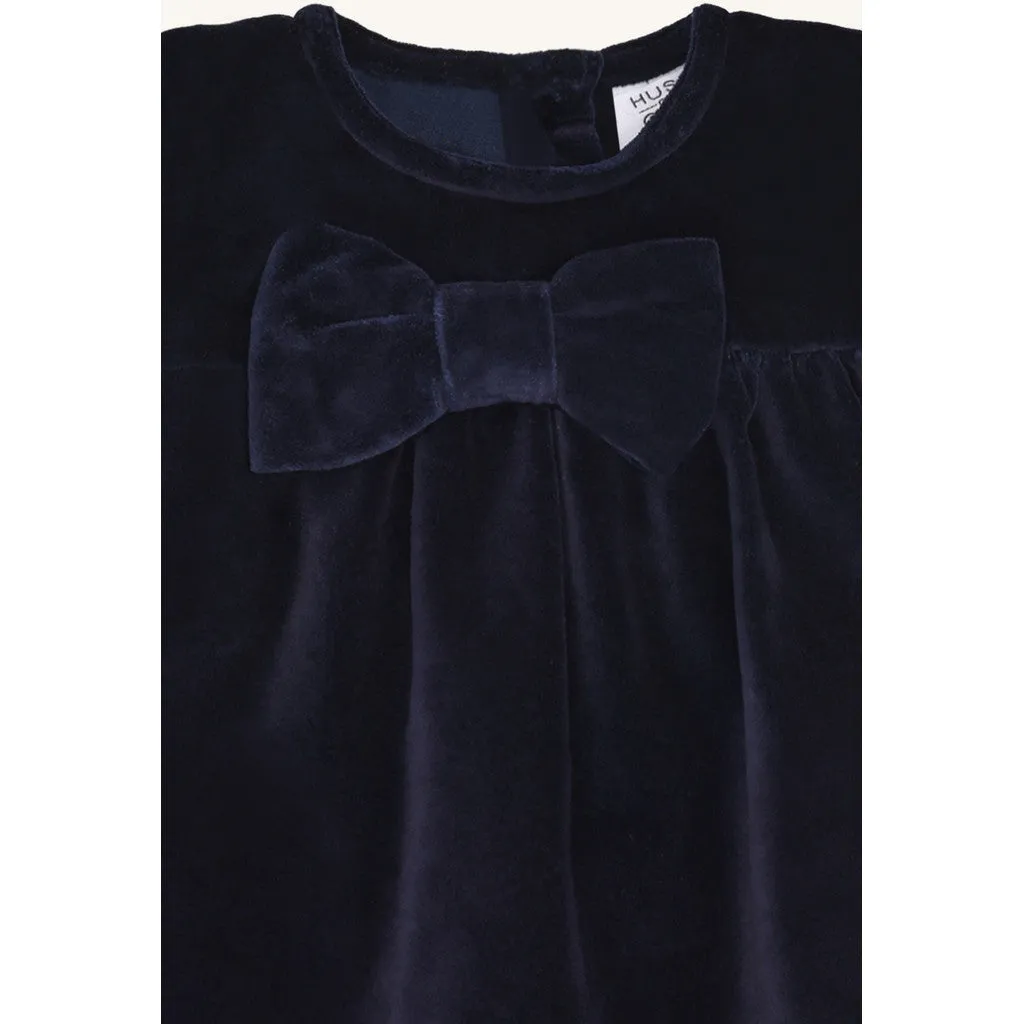 Hust & Claire HCKatinka Molskin kjole More Navy bomuld