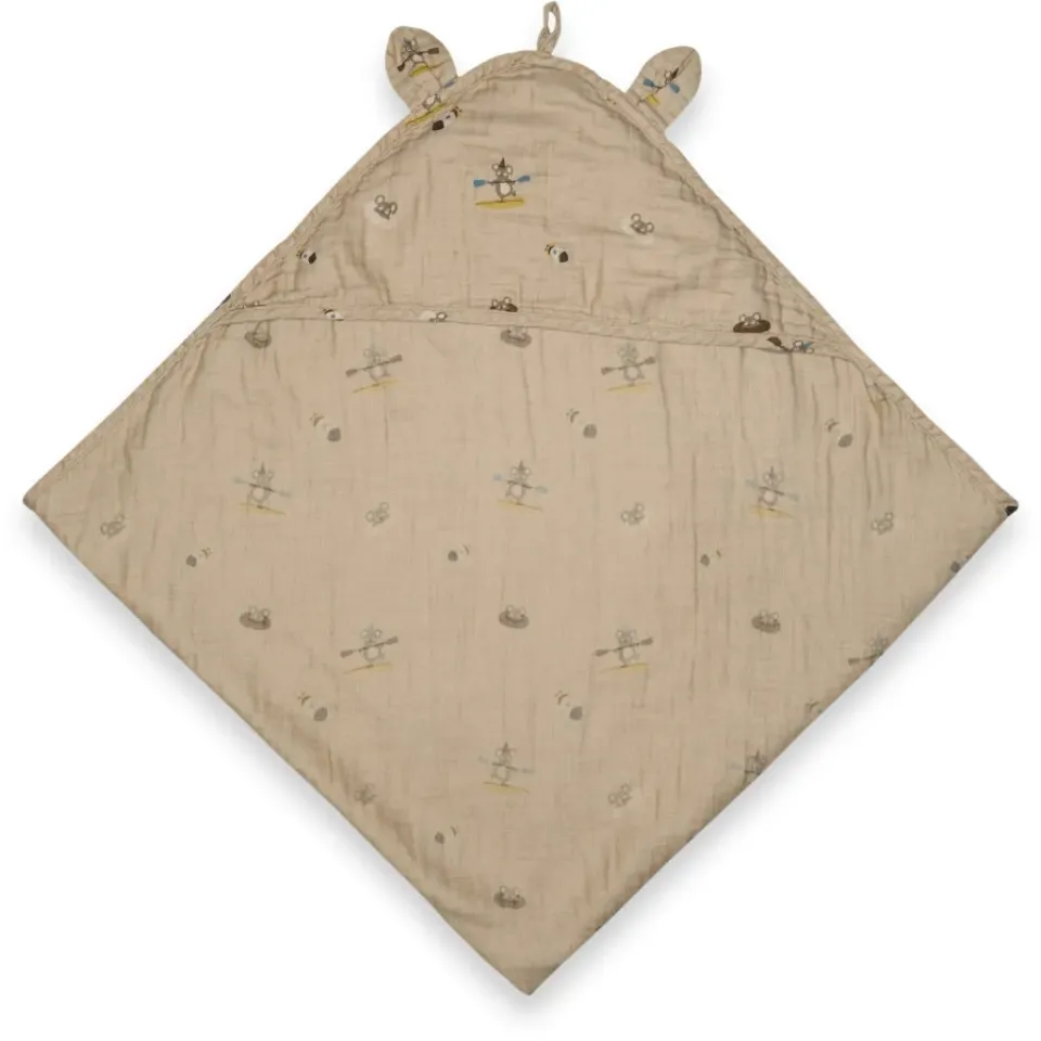 nuuroo Danila håndklæde Beige surfer 100x100 øko