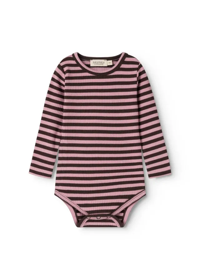 MarMar Plain Body LS bodystocking heather stripe