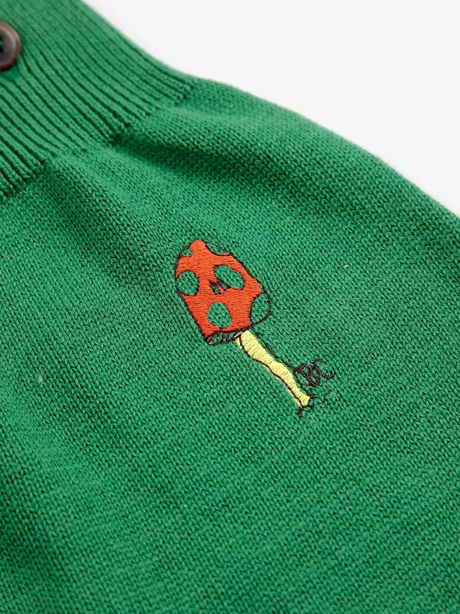 Bobo Choses Mush Monster strikoverall grøn 6 mdr