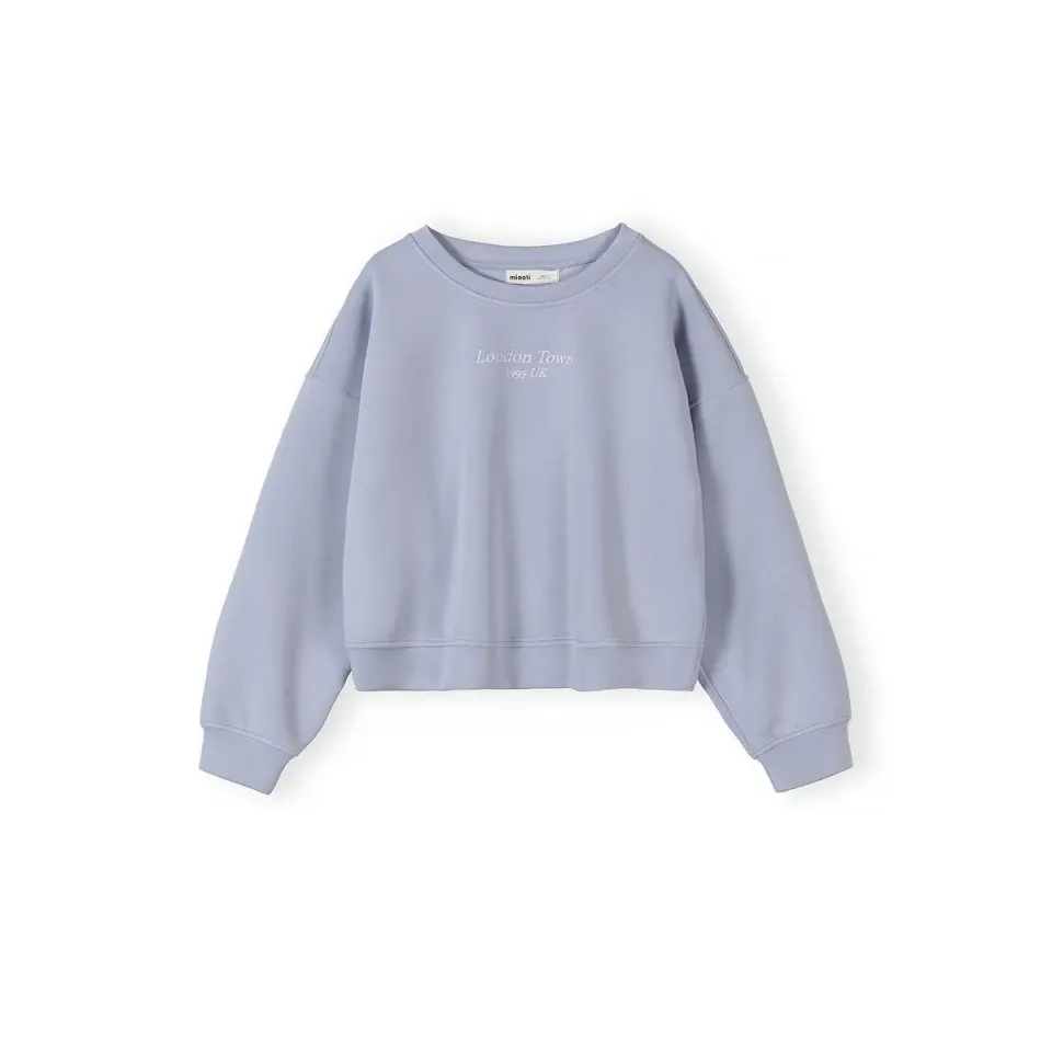 Minoti 44979 sweatshirt til damer lavendel cropped