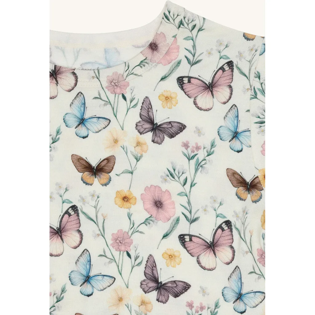 Hust & Claire HCAustin Butterfly T-shirt Ivory Bambus