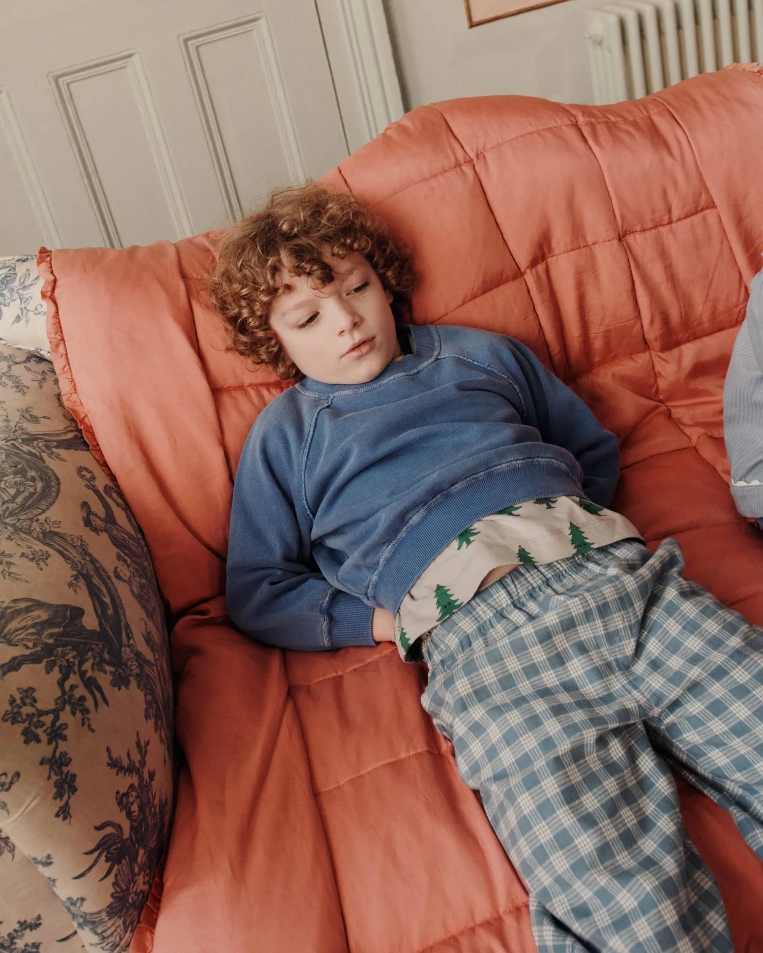 Emile et Ida Teinture sweatshirt blå økologisk