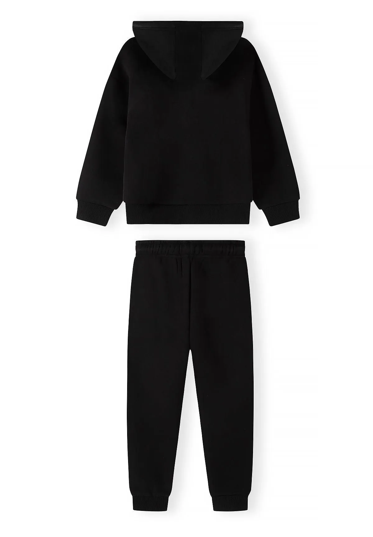 Minoti 45788 sweatset sort med lynethætte til drenge