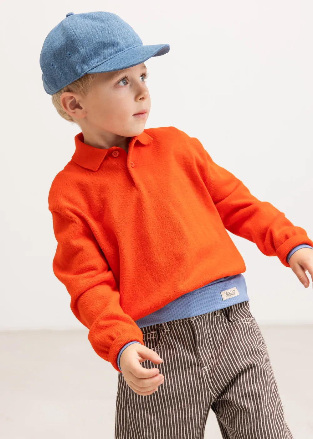 MarMar Arlo kasket Light Indigo denim til børn