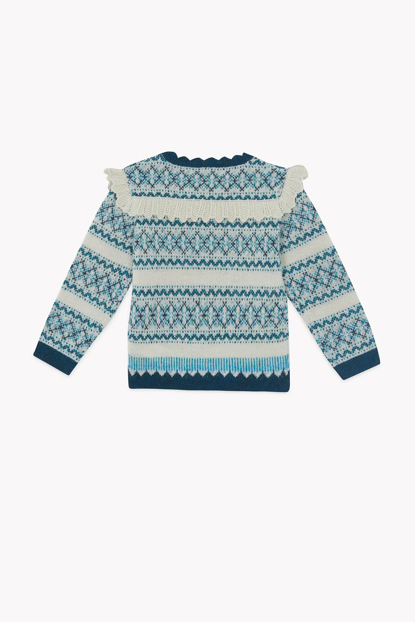 Bonton Mignonne Mouton striktrøje blå hvid