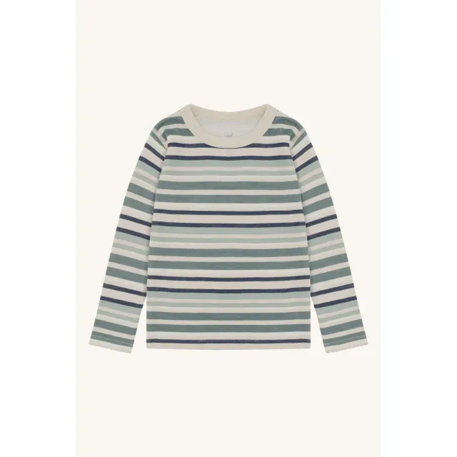 Hust & Claire Abba HCAbba Multi langærmet uldbluse French Oak
