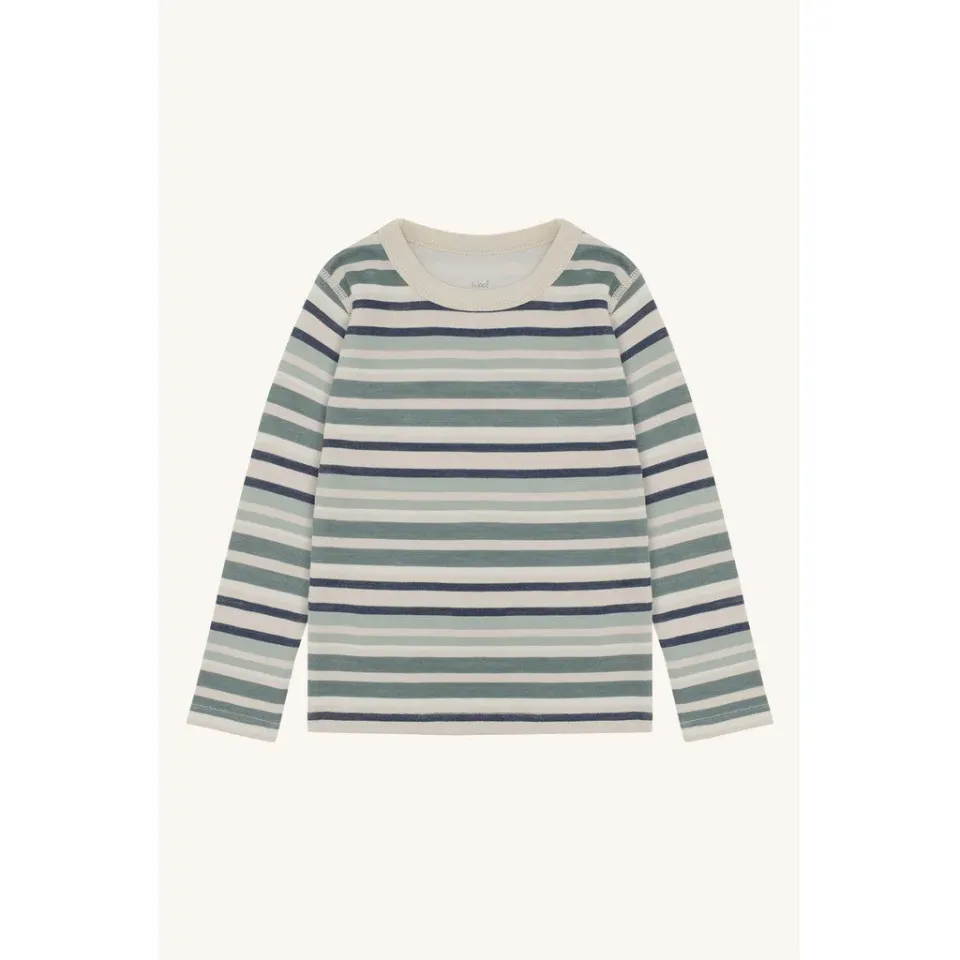 Hust & Claire Abba HCAbba Multi langærmet uldbluse French Oak