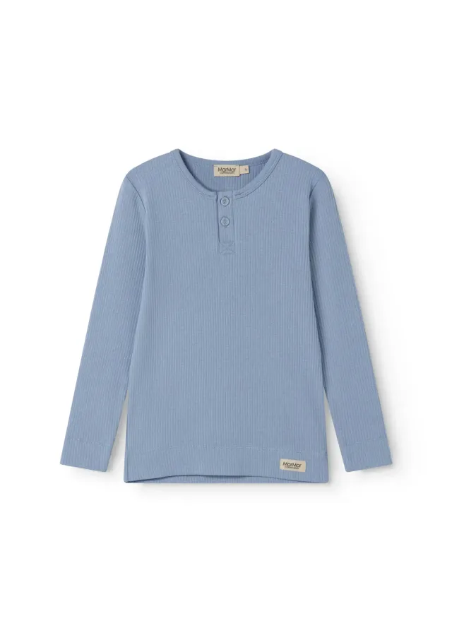 MarMar Tee LS t-shirt Blue Iris modal