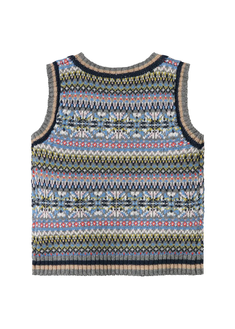 MarMar Taj B strikvest Fair Isle let bomuld uld