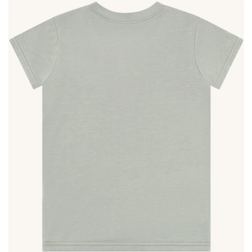 Hust & Claire Austin Solid T-shirt Forest Fog bambus
