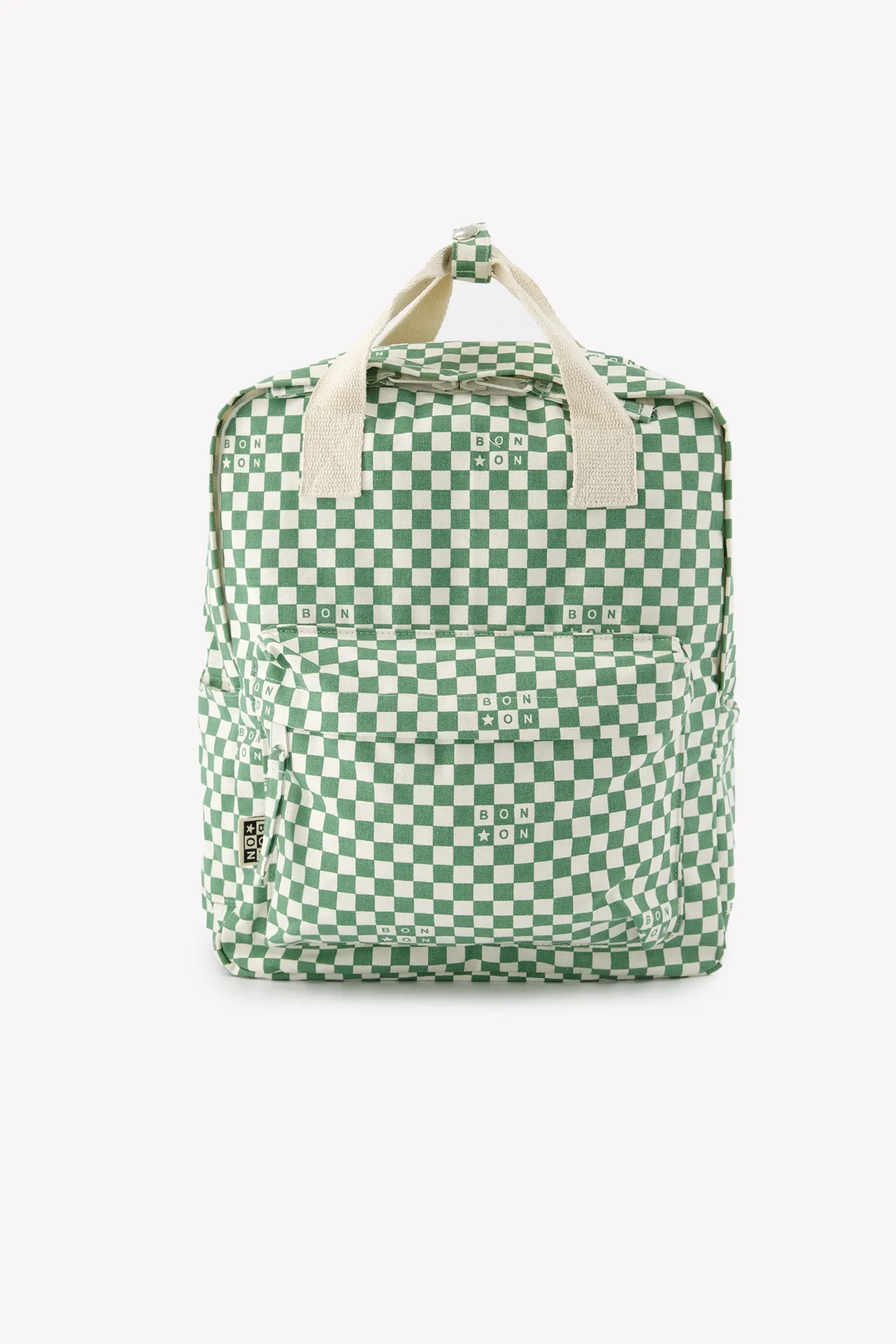 Bonton Damier rygsæk ternet grøn A4