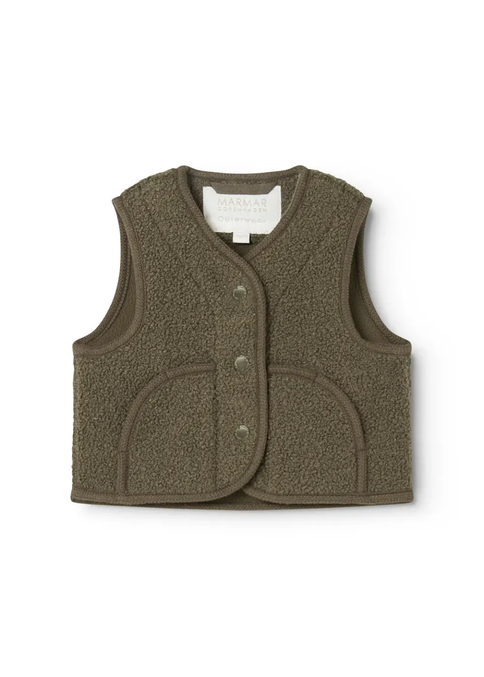MarMar Ollas Waistcoat teddyvest Crocodile fleece 9M-12år
