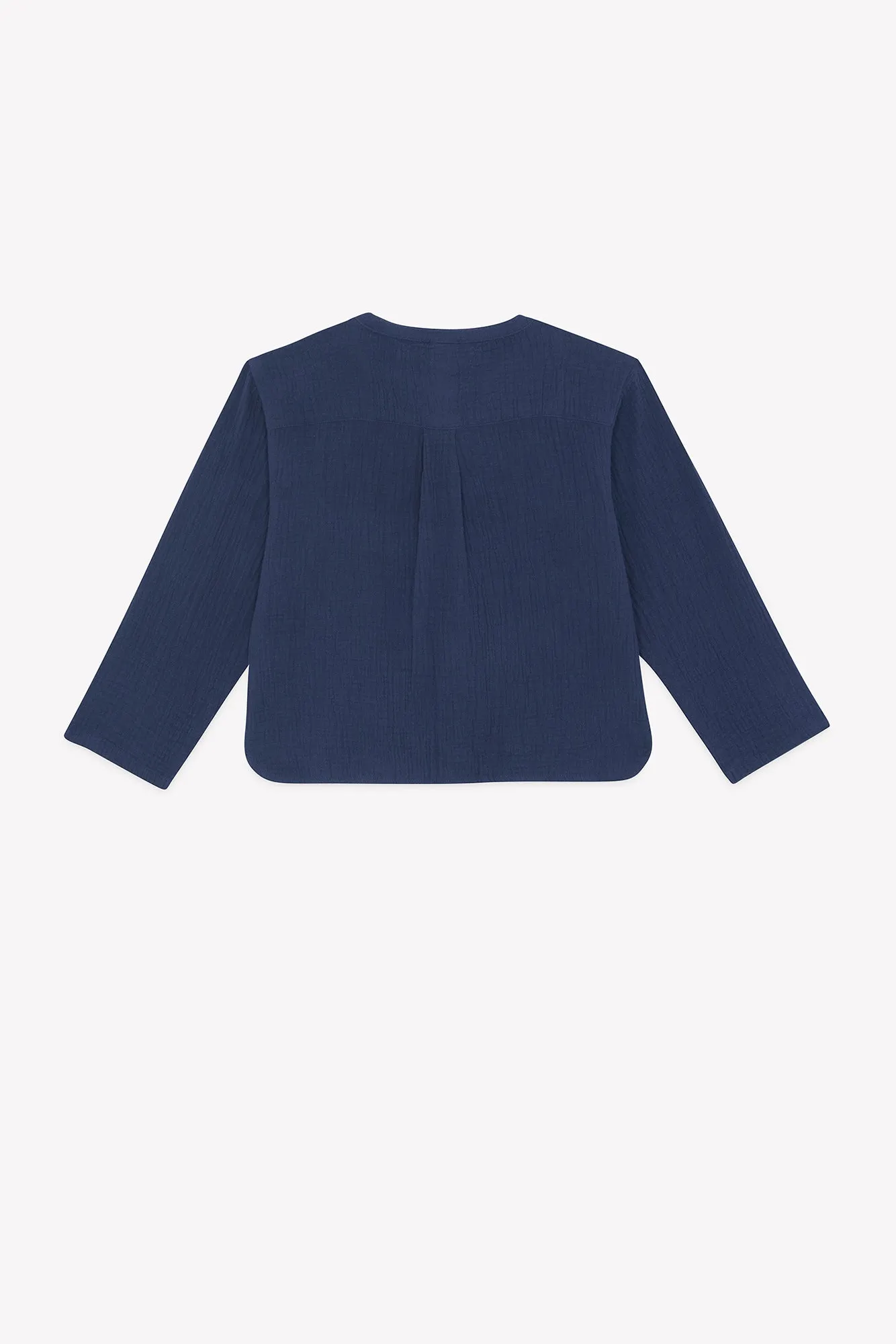 Bonton Never Blue skjorte bomuld never blue maokrave