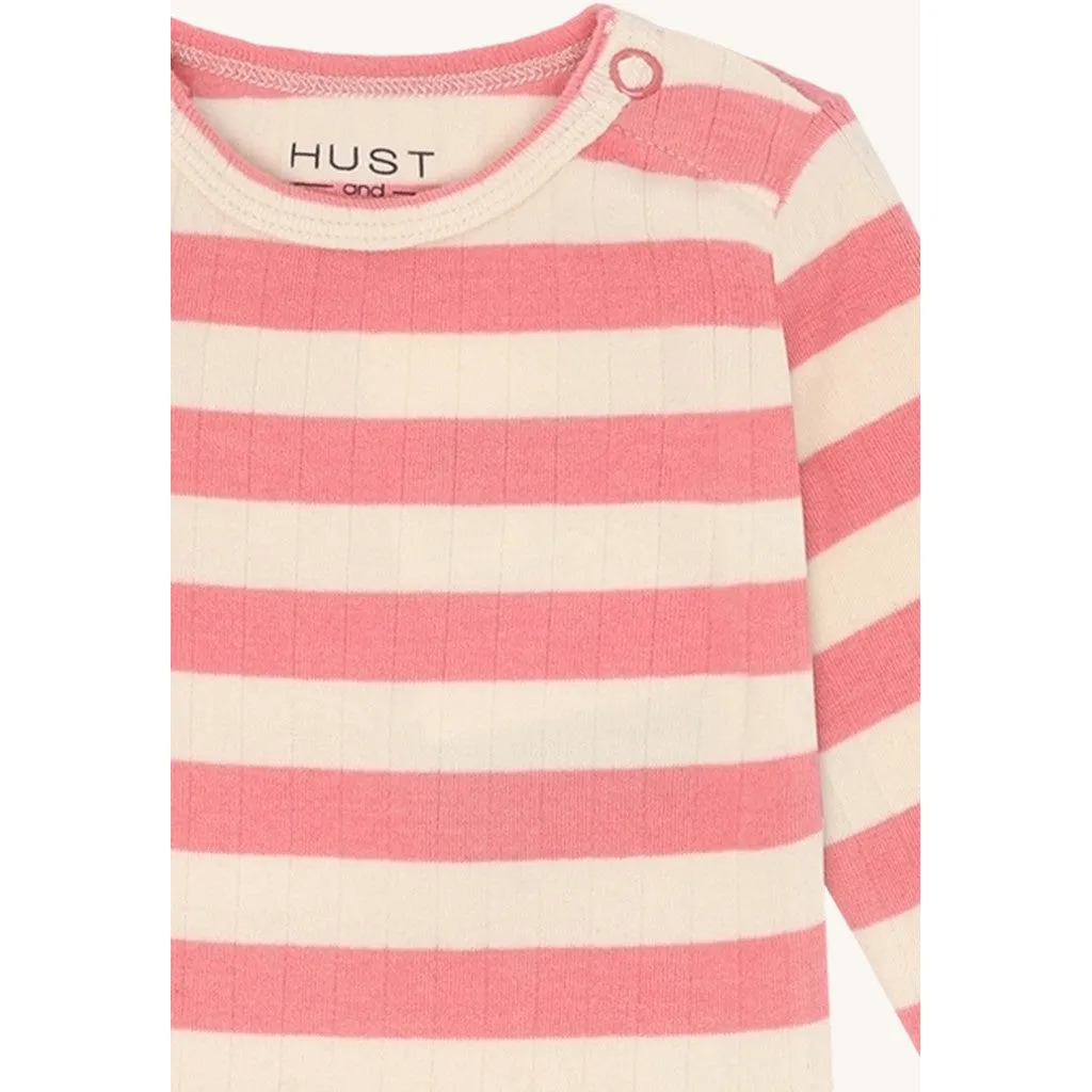 Hust & Claire HCBebe Rib body Sorbet økologisk bomuld