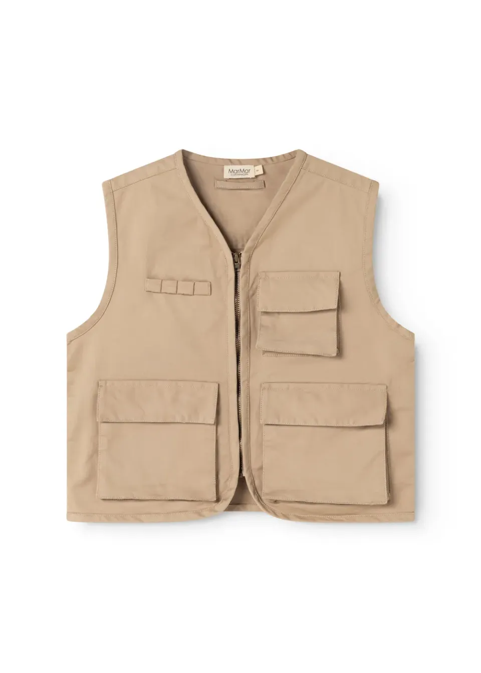 MarMar Jarlo vest Muddy chino twill