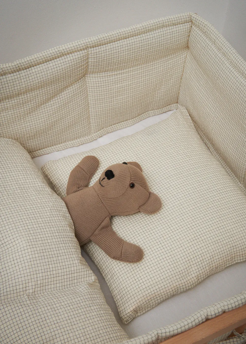 MarMar Jeans Bed Linen Baby Sengetøj Deep Lake Check 70x100