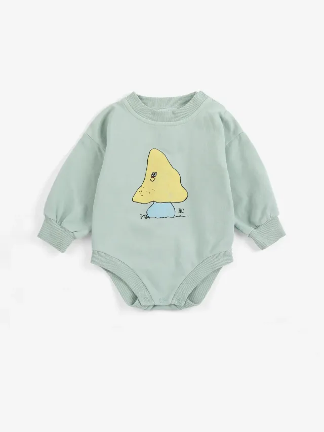 Bobo Choses Mush Monster fleece body grøn økologisk
