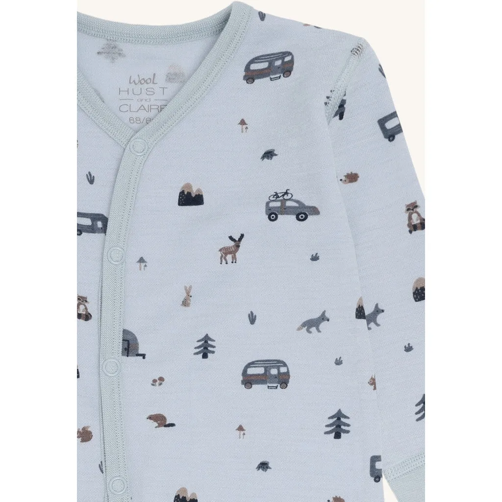 Hust & Claire Mobi Camp natdragt Baby Blue merinould