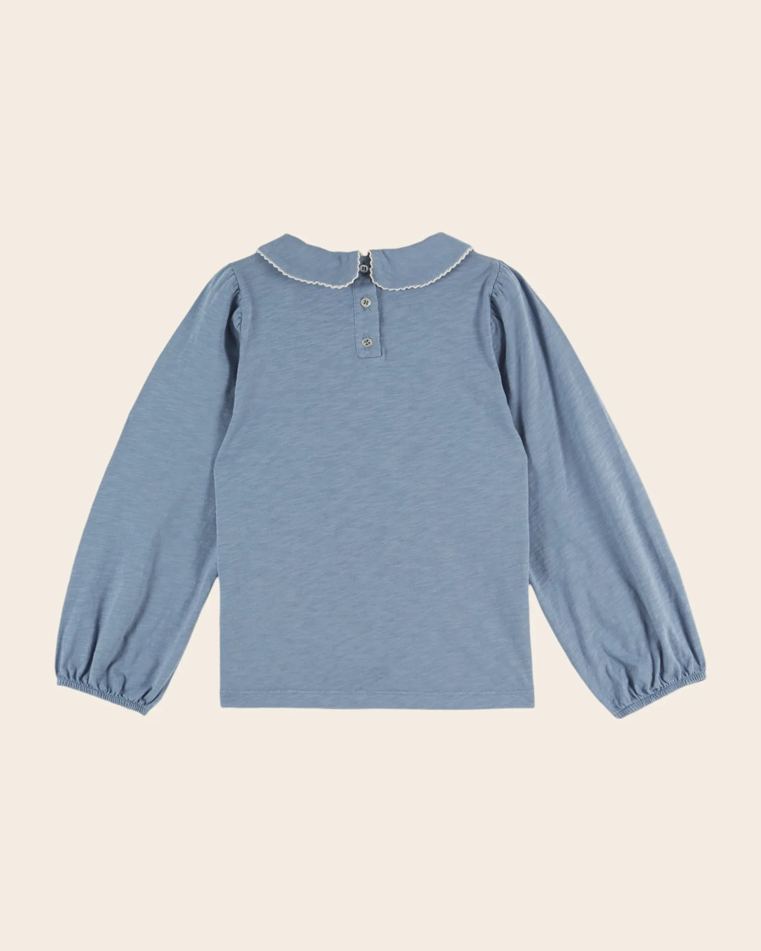 Emile et Ida langærmet t-shirt blå økologisk