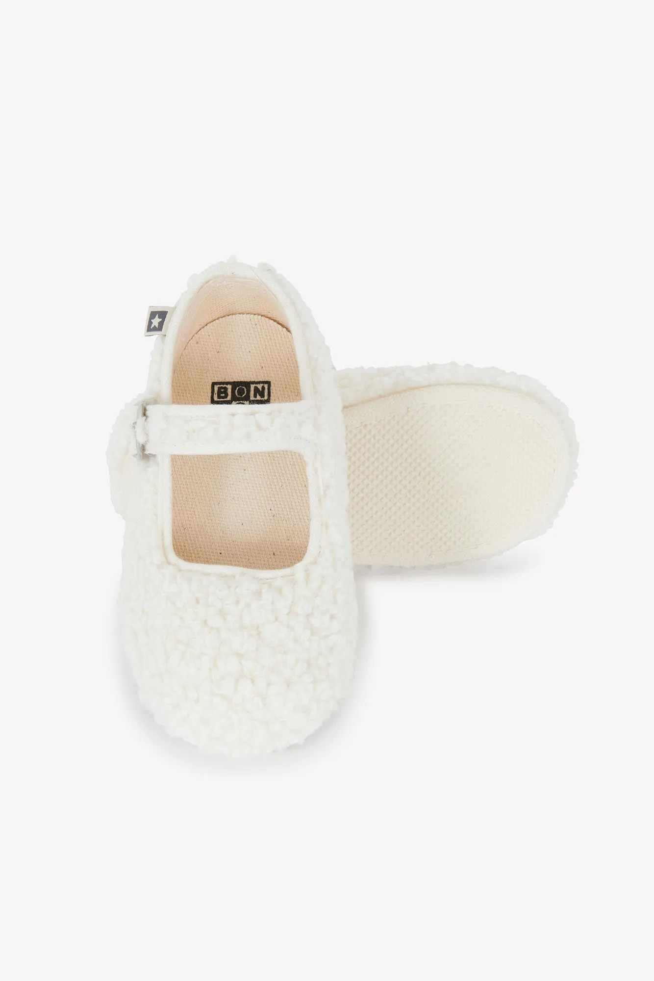 Bonton Jane Ecru sutsko sherpa velcro