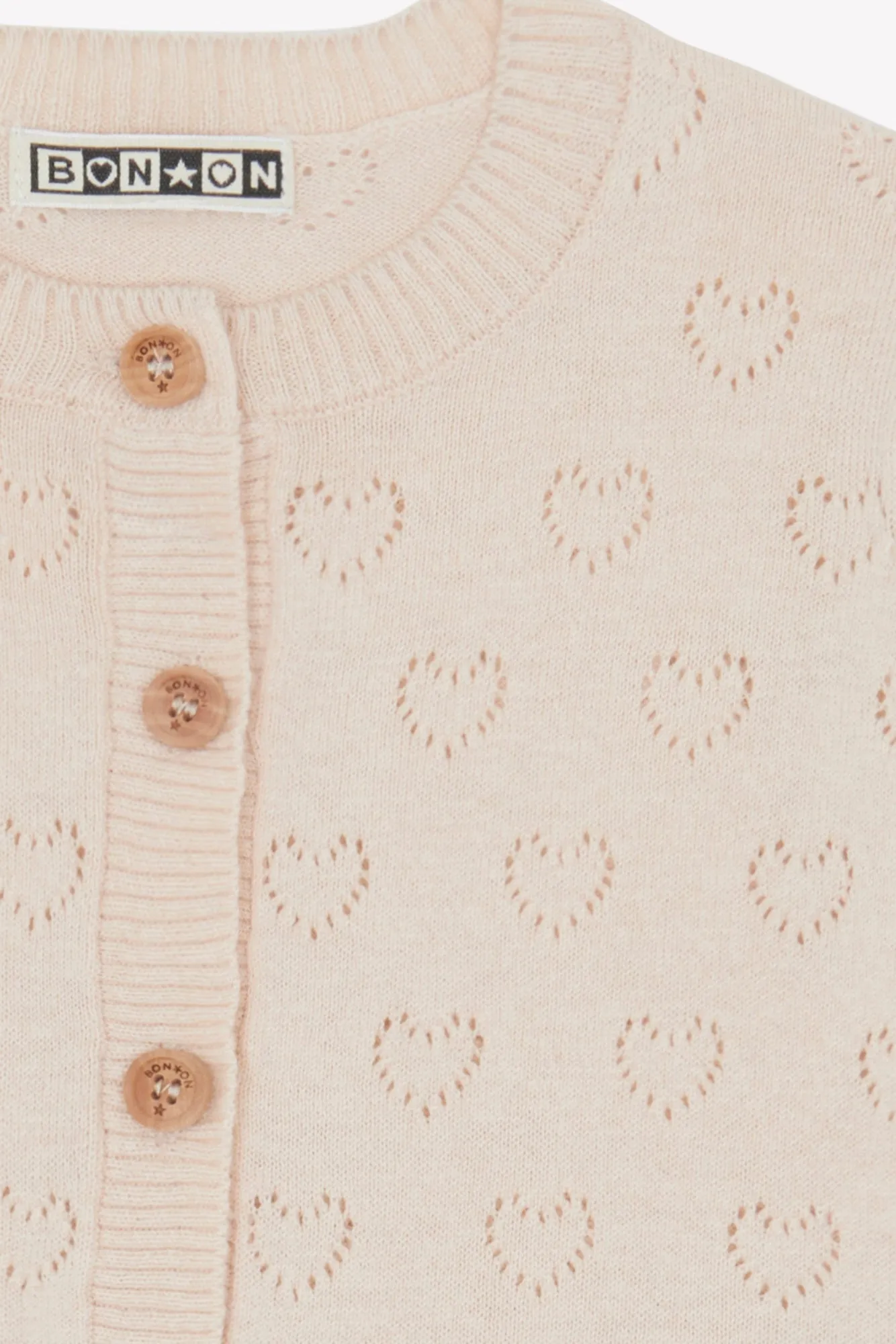 Bonton Marianne sæt ecru bomuld cashmere