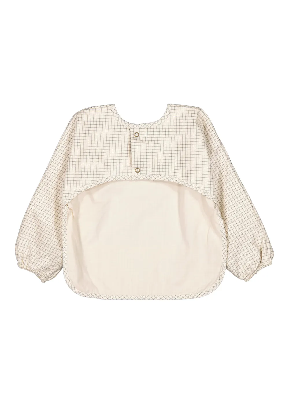 MarMar Copenhagen Apron LS spiseforklæde Deep Lake Check